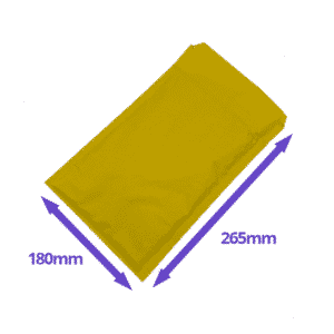 Gold Arofol Envelopes - Size 4 - 180x265mm - Pack Of 100