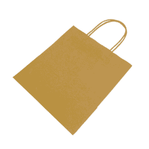 Brown Twist Handle Paper Carrier Bags - 190x80x210mm