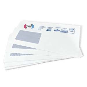 Custom Franking Logo for DL Windowed Self Seal Envelopes (110mm x 220mm) - Box of 1000